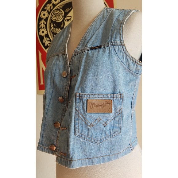 Wrangler Tops - Wrangler Vintage Denim Vest
